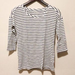 Old Navy Long Sleeve Striped Cotton Crewneck Tee